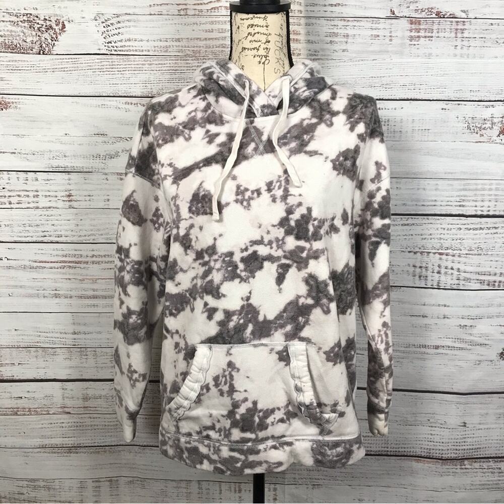 Hollister hoodie tie-dye size small cotton blend hooded all over pullover hoodie